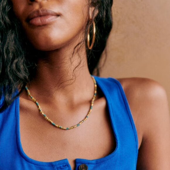 Sezane Fabiola Dress Luminous Blue - Size S - Picture 3 of 8